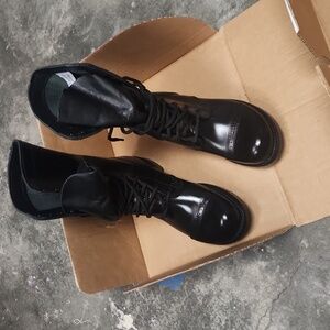Military style dress boots